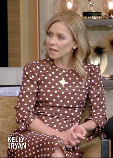 Kelly Ripa polka dress